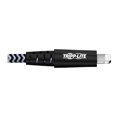thumbnail image 3 of Eaton Tripp Lite Series Heavy-Duty USB-A to Lightning Sync/Charge Cable, MFi Certified - M/M, USB 2.0, 6 ft. (1.83 m) - Lightning cable - USB male to Lightning male - 6 ft - black, white, 3 of 5