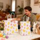 thumbnail image 4 of Bolsa de Regalo de Pascua con Diseño de Huevos de Conejito y Elementos de Pascua para Niños, Bolsa de Lino con Cordón para Dulces, 4 of 6