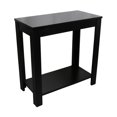 thumbnail image 1 of Table d'Appoint en Bois de 24 Pouces de Hauteur avec Fini Noir, 1 of 2