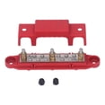 thumbnail image 3 of Bloc de Distribution de Batterie Bus Bar 150A 10 Bornes avec Couvercle 1 4 Po Vis M8 pour RV Bateau Bornes Rouges Blocs de Distribution Électrique, 3 of 8