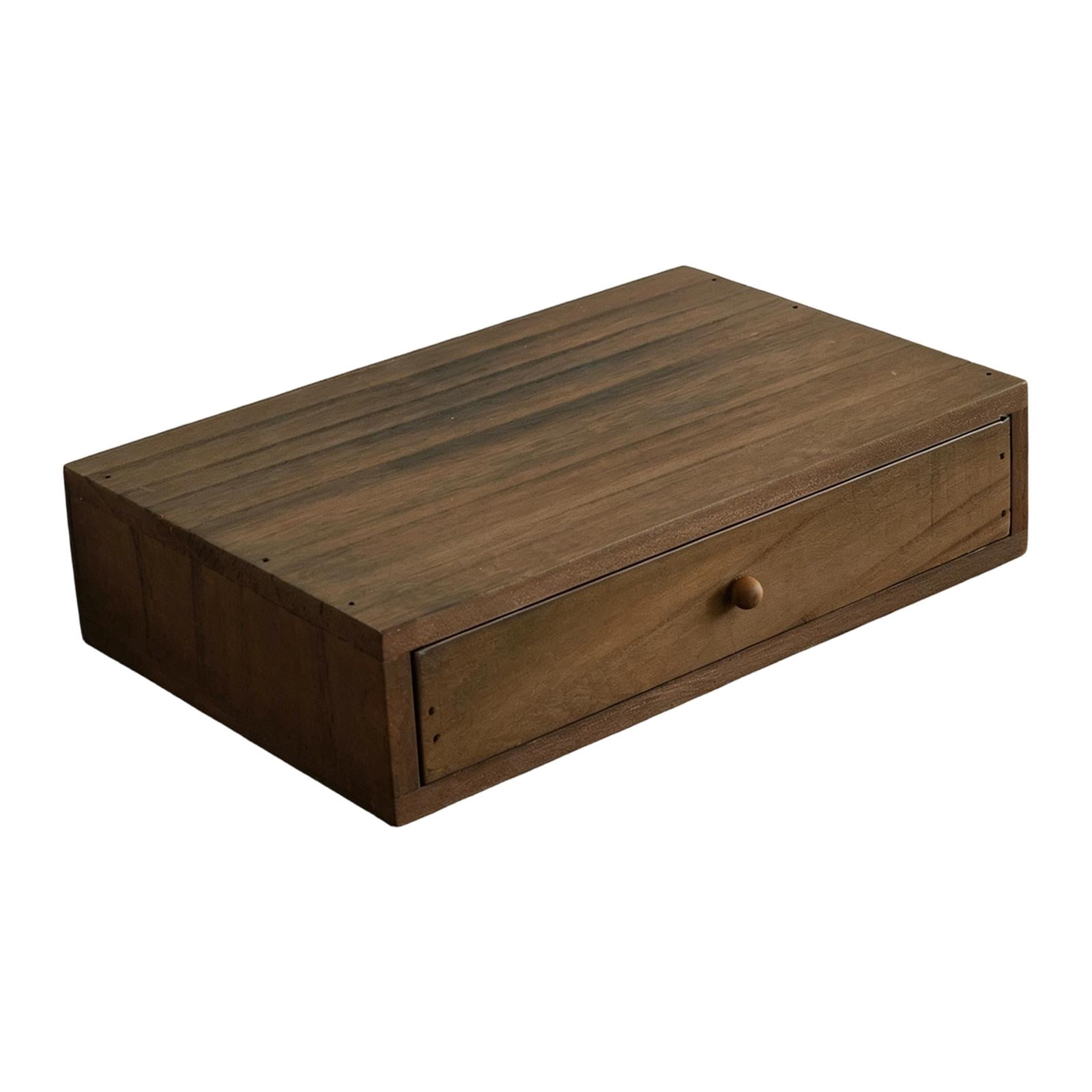 Axioma Wooden Desktop Organizer Creative Monitor Stand Riser for Desk Office Indoor 1 Drawer