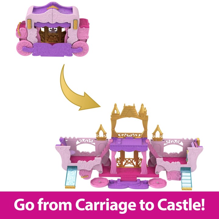 Disney Princess Ready for the Ball Closet Playset & Carriage to Castle Playset, for Girls Ages 3+