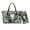 Blue and Brown-Deer Flower, variant on Giraffe Flower Printed Tote Bag Set Womens Handbag and Wallet Set Waterproof Shoulder Purse with Matching Wallet Lightweight Top Handle Handbags for Ladies, Brown