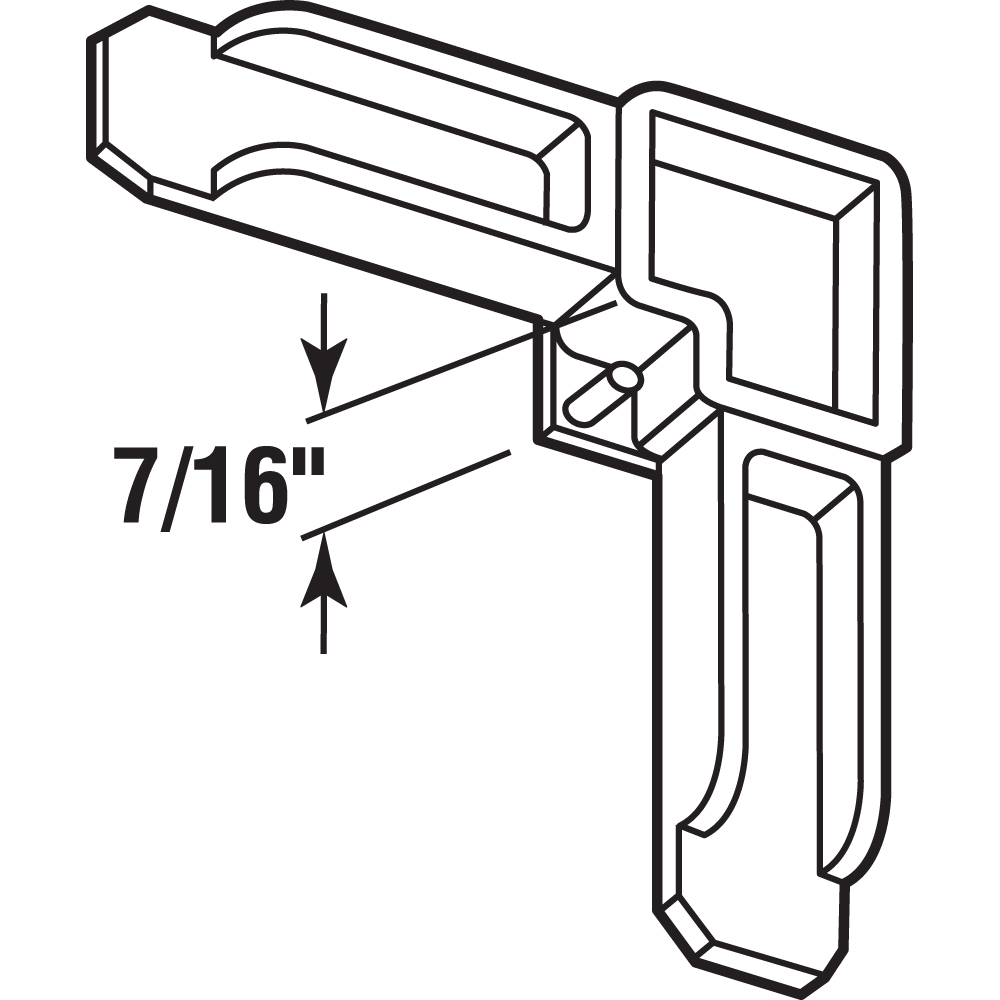 Prime Line PL 7726 0.75 x 0.43 in. Nylon Screen Frame Corners- Pack - 4 ...