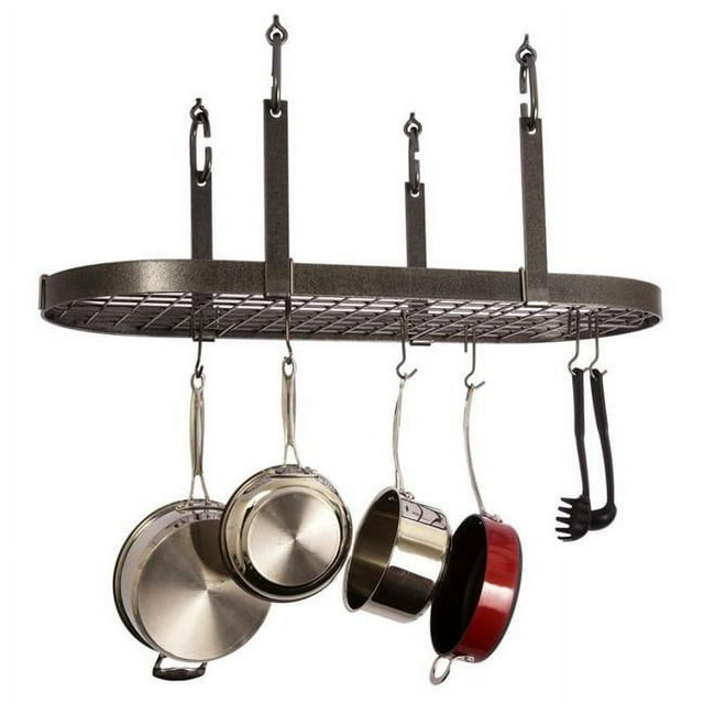 Enclume Design Products PR14WG HS Four Point with Grid, Hammered Steel - Oval