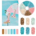 thumbnail image 3 of Kit para hacer pulseras de 2 mm, kit de cuentas de semillas de vidrio, surtido de cuentas pequeñas, colores, cuentas sueltas para manualidades, para hacer joyas, manualidades artísticas, 3 of 5
