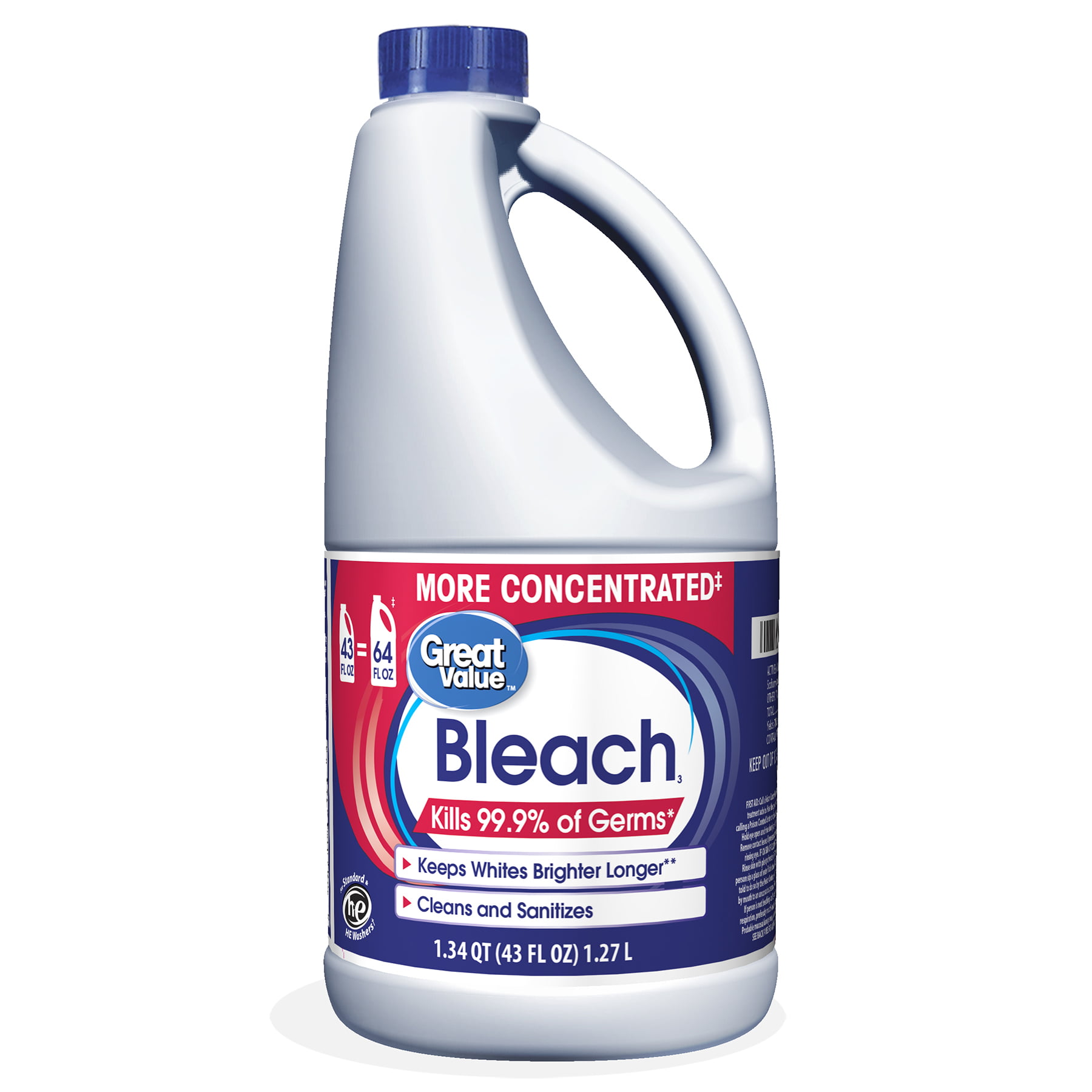 Great Value Concentrated Fabric Protection Bleach 43 Ounce Walmart Com Walmart Com