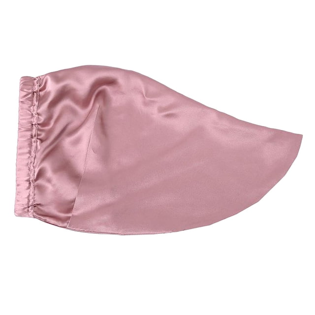 Gorro de dormir de seda para mujer Sunnimix Rosa
