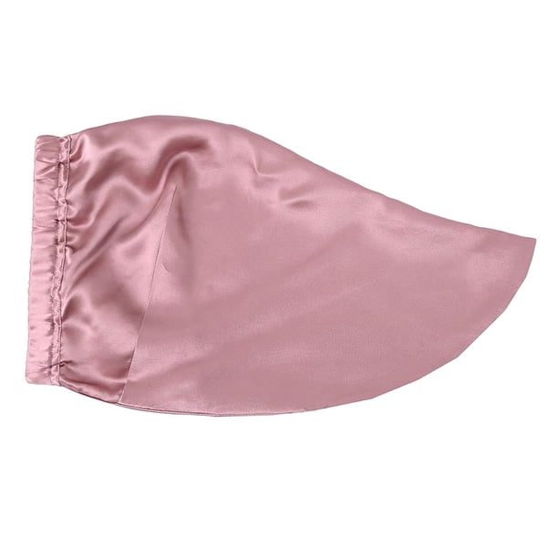 Gorro de dormir de seda para mujer Sunnimix Rosa