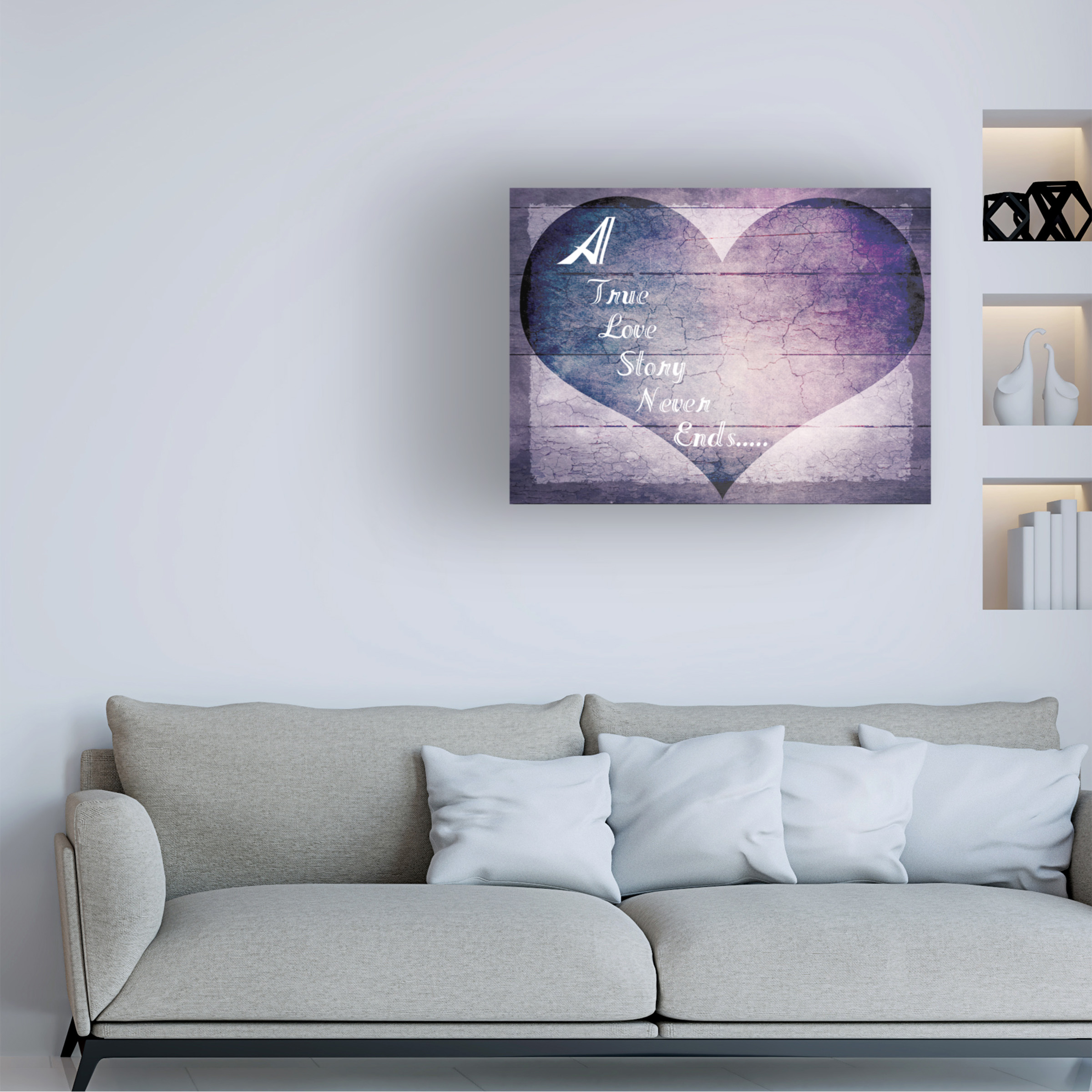 LightBoxJournal 'A True Love Story Never Ends' Canvas Art