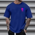 thumbnail image 3 of T-Shirts à Col Rond pour Hommes Séchage Rapide Imprimé Polyester, Coupe 3D Col Rond Haut Athlétique pour Gym, Course, Cyclisme & Décontracté, 3 of 4