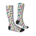 thumbnail image 3 of Daiia Sports Socks Turtle Printed Novelty Crew Socks for Men Women Knee High Socks Cotton Socks Soft & Breathable Support Unisex Socks, 3 of 9