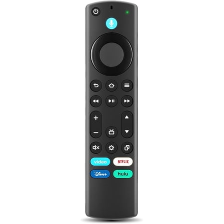 Replacement Remote for Fire TV, with Alexa Voice Control, Compatible with Insignia Toshiba TCL Hisense Fire TV Edition, Simple Setup, 1-Year Warranty