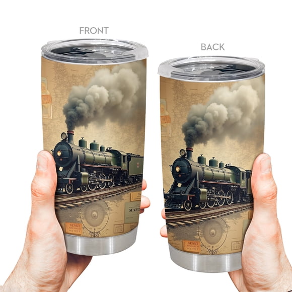 Taza de café Tumbler Oasisdream de acero inoxidable, 600 ml