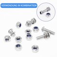 thumbnail image 2 of Jinsinto M12 Nut - Stainless Steel Nut - Self-Locking Nut for Screws, Threaded Bolts & Threaded Rods - 10 pieces, 2 of 5