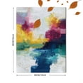 thumbnail image 3 of Qisvanset Abstract Textured Oil Painting Canvas Wall Art 15.75x11.81 Inches, 3 of 8