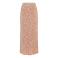 thumbnail image 4 of Arlun Womens Sequin Maxi Skirt Elegant Elastic High Waist A Line Flare Cocktail Party Glitter Long Skirts Lightweight Comfy Spring Outfit 2026 Pink XXL, 4 of 4