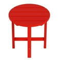 thumbnail image 4 of Costaelm Paradise Round 18" Adirondack Side Table, Red, 4 of 6