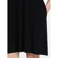 thumbnail image 6 of Time and Tru Women’s Sleeveless Knit Swing Dress, Sizes XS-XXXL, 6 of 6