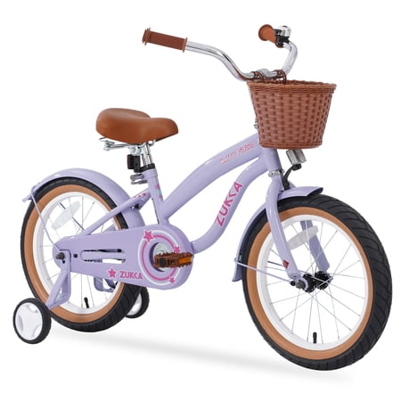 EchelonHome Multiple Colors,Girls Bike for4-7 Years Old Kids,16 inch wheel ,Training Wheels Included