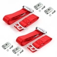thumbnail image 1 of Chevy FS Blazer 1969-1972 Airplane 2 Point Red Lap Bucket Seat Belt Kit with Bracketry - 2 Belts, 1 of 1