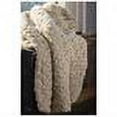 thumbnail image 2 of Bedford Cottage Rose Petal Faux Fur Polyester Throw Color: Beige, 2 of 2