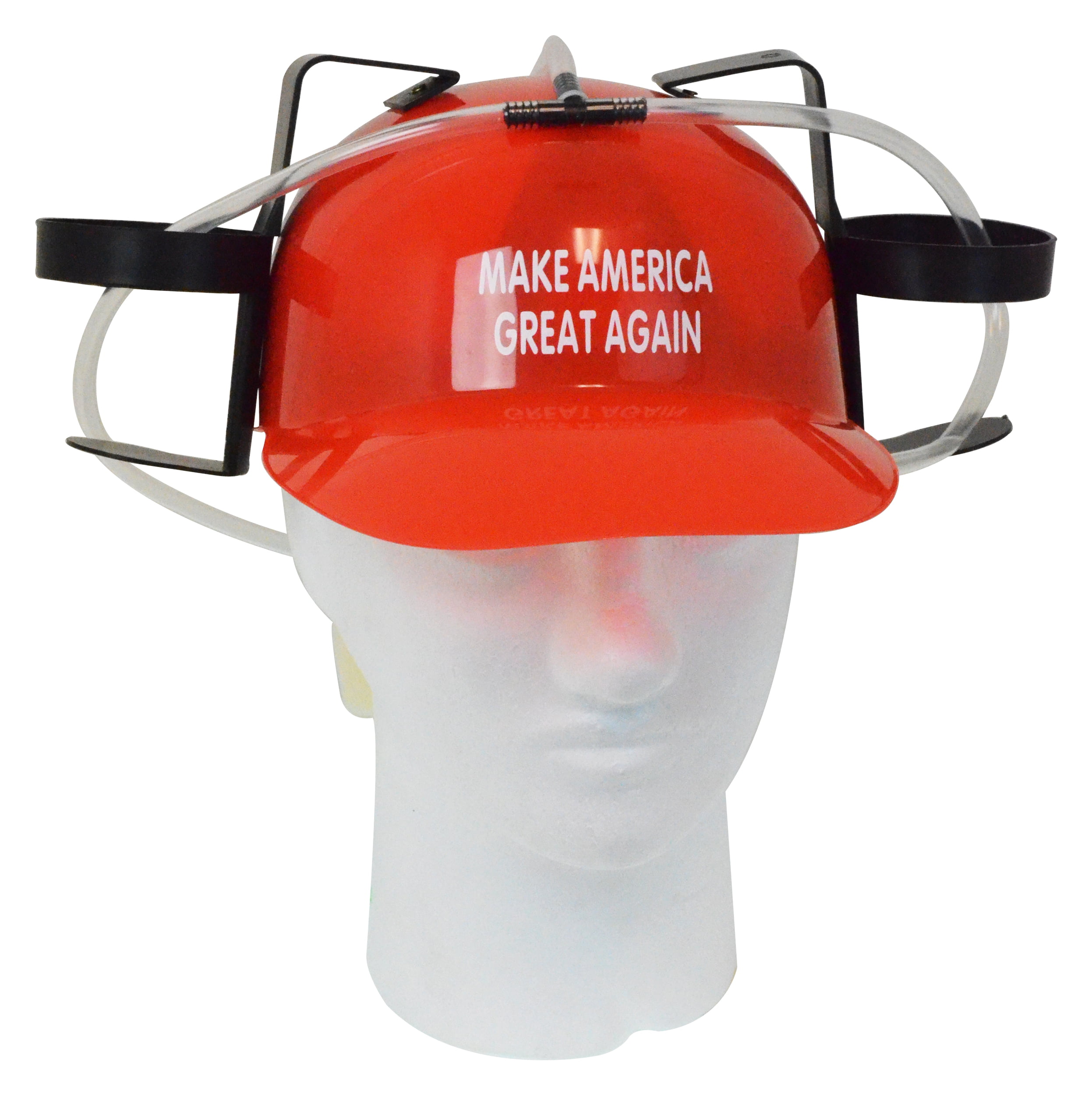 Red Fairly Odd Novelties Beer Soda Guzzler Helmet Make America Great Again-Donald Trump