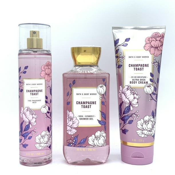 Bath and Body Works Champagne Toast Fine Fragrance Mist, Shower Gel and ...