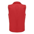 thumbnail image 4 of Uooqdmx Sleeveless Jacket Women Lightweight Jacket Women Zip Up Jackets for Women Hiking Vest Women Vest Tops for Women, Red 1 XL, 4 of 5