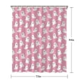 thumbnail image 5 of Tiny Ghost Halloween Pattern Shower Curtain 72"x84" ,Bathroom Decorative Shower Curtains Set with 12 Hooks,Modern Waterproof Washable Shower Curtain, 5 of 6