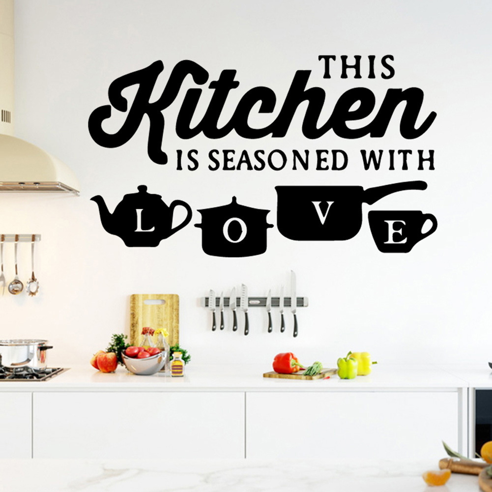 Kitchen Vinyl Wall Decal Home Removable Sticker Room Mural Art Restaurant Decor Home Décor Décor