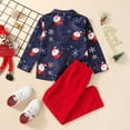 thumbnail image 4 of RIJOPUTY Christmas Outfit 0-3 Month Girl Christmas Boy Outfit Boys Christmas Size 6 Girls Size 5 Clothes Girls 14-16 Outfit Sets Girls Winter Outfits, Blue 18-24 Months, 4 of 7