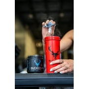 Bucked Up Pre-Workout Powder, Blue Raz, Vitamin B12 & 200mg Caffeine, 25 Servings