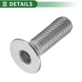 thumbnail image 6 of Unique Bargains Universal Car Modification M6 Gasket Bolt License Plate Frame Screw M6x1.0 Aluminium Alloy Blue 1 Set, 6 of 6
