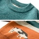 thumbnail image 4 of Jersey Flygo de punto extragrande Harajuku para hombre, color naranja, 4 of 7