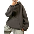 thumbnail image 1 of LUXUR Sweat à Capuche Homme Manches Longues Décontracté Hiver Gris Foncé S, 1 of 3
