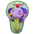 thumbnail image 4 of Paquete de 3 a 6 elefantes de peluche de dibujos animados para bebés y niños, sonajero de mano con campana. 6 piezas, 4 of 8