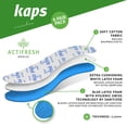 thumbnail image 3 of Plantillas para zapatos Kaps Actifresh Odor Control Freshness, 6 pares, 3 of 9