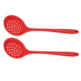 thumbnail image 1 of Silicone Pasta Spoon, Durable Silicone High temperature resistant Comfortable Grip Hanging Hole Silicone Slotted Spoon  for Cooking for Restaurant for Kitchen, 1 of 7