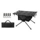 thumbnail image 3 of Mesa plegable Cola para acampar Mesa de playa Escritorio plegable Negro con bolso de malla, 3 of 8