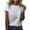 White, variant on IROINNID Women Casual Trendy Comfy T-shirt Printed Round Neck Short Sleeve Pullover Blouse Tops Spring Saving