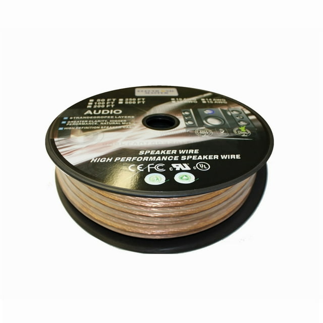 Electronic Master 100 Feet 2 Wire Speaker Cable, 16 AWG