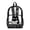 Black Cat Coffee Reading, variant on Clear Backpack 17 Inch, Heavy Duty Fabric & PVC Transparent Bookbag with Dinosaur Skateboard Boo Print, Large Capacity See Through Backpack for Women Men School