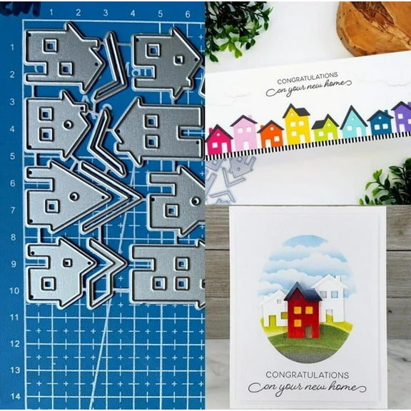 1pcs House Metal Cutting Dies Scrapbooking Photo Album Embossing Paper Card Stencils