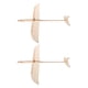 thumbnail image 1 of Avión planeador de madera de 2 piezas: modelo para lanzar a mano, planeador de madera en blanco sin terminar para pintar y ensamblar, divertido juguete para exteriores para niños a partir de 4 años., 1 of 8