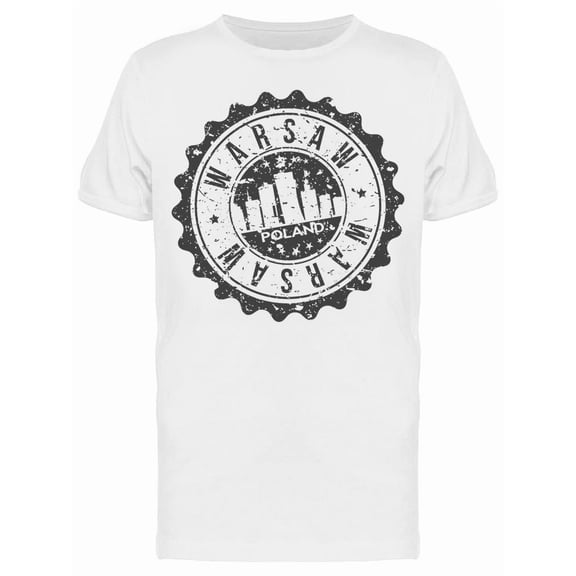 Warsaw Poland Symbol T-Shirt Men -Image by Shutterstock, Male Small