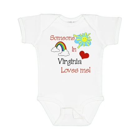 

Inktastic Someone in Virginia Loves Me! Gift Baby Boy or Baby Girl Bodysuit