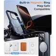 thumbnail image 2 of Magnetic Compatible with iPhone 16 Pro Case, [Built-in Invisible Kickstand][Compatible with MagSafe] [Military Grade Shockproof] Slim Translucent Matte Phone Case for iPhone 16 Pro 6.3" Blue, 2 of 7