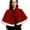 Wine, variant on Hvyesh Christmas Velvet Shawl Cloak Cape Mrs Santa Claus Lace Up Cape Robe Halloween Costume 2026