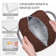 thumbnail image 3 of Easygdp Dark Brown Glitter Bolsa de Almuerzo Insulada Grande, Forro de Aluminio, Diseño Espacioso, a Prueba de Fugas, Ideal para Trabajo, Picnics, Viajes y Actividades al Aire Libre, 3 of 6